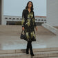 Olivia Satin Shirt Dress with Front Knot