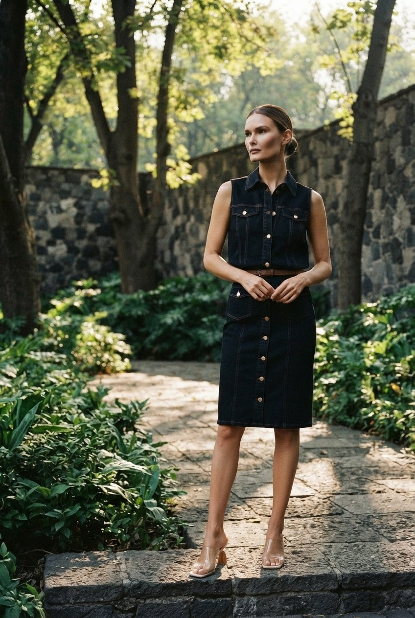 Alison Shirt Dress - Black