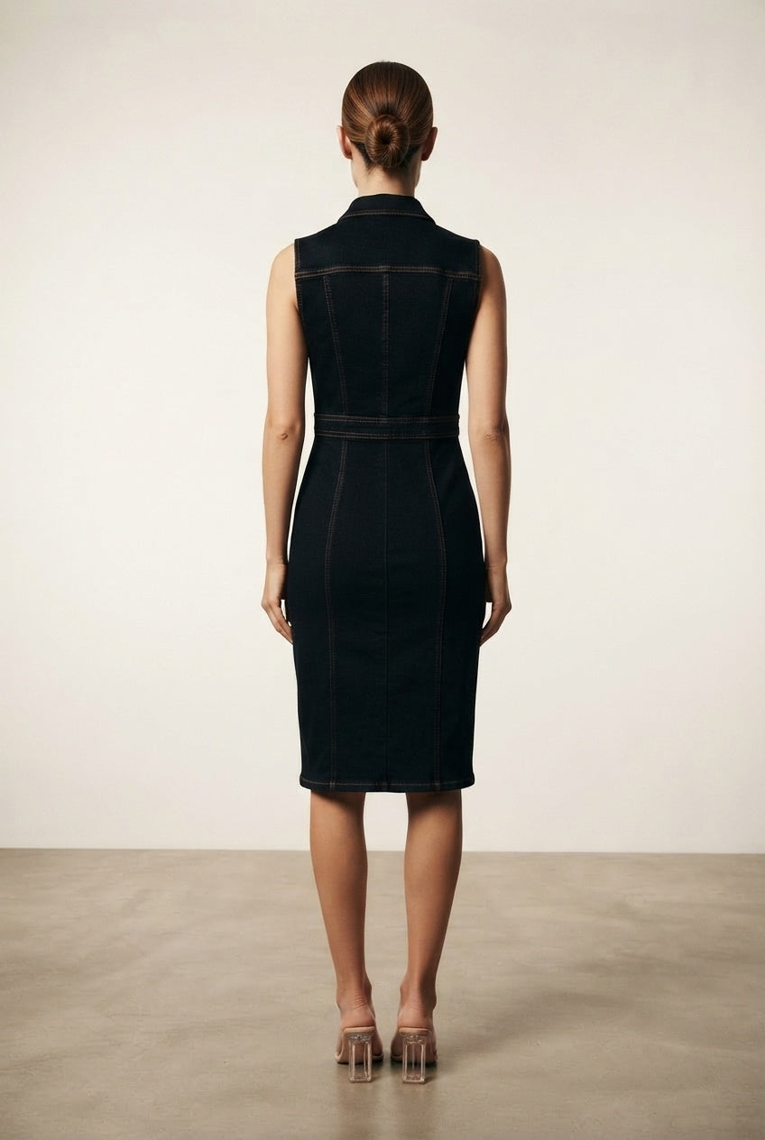 Alison Shirt Dress - Black