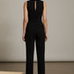 Julie white Bowknot Jumpsuit - Black