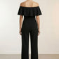 Breda Off The Shoulder Jumpsuit - Black