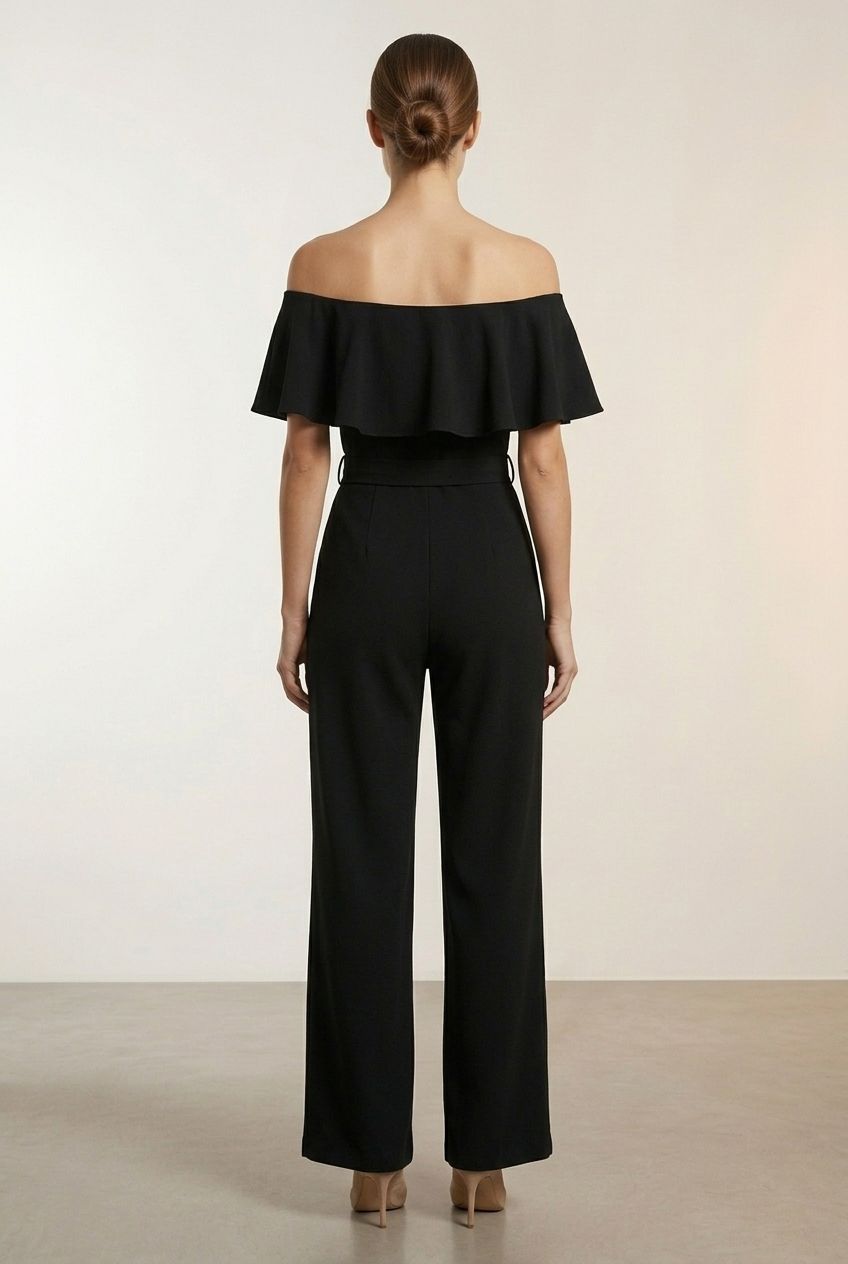 Breda Off The Shoulder Jumpsuit - Black