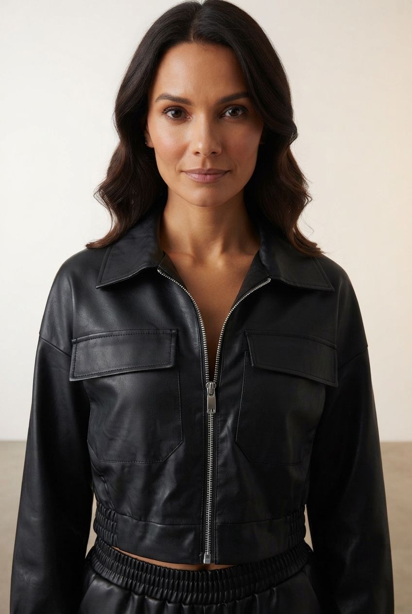 Vivian Faux Leather Jacket