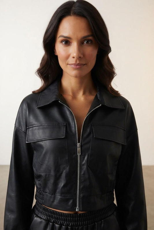 Vivian Faux Leather Jacket
