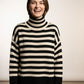 Kelly Striped Jumper with High Neck