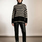 Kelly Striped Jumper with High Neck