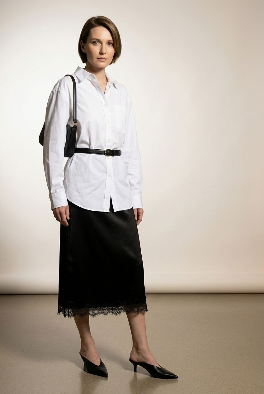 Moira Lace Skirt - Black