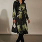 Olivia Satin Shirt Dress with Front Knot