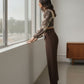 Lunna Tailored Trousers - Brown