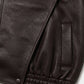 Rhonda Oversized Faux Leather Jacket - Brown