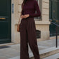 Stephanie Tailored Trousers - Brown