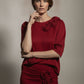 Ava Red Rose Blouse