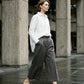 Mindy Tailored Stripped Cropped Trousers - Light Brown