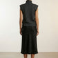 Cassy Sweater Vest With High Neck  - Black