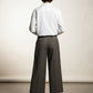Mindy Tailored Stripped Cropped Trousers - Light Brown