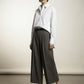 Mindy Tailored Stripped Cropped Trousers - Light Brown
