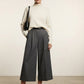 Fiona Tailored Cropped Trousers - Grey