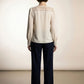 Leona Blouse with Embroidered Details - Beige