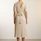 Dora Belted Wrap Dress - Taupe