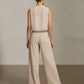 Evelyn Crop Sleeveless Top - Taupe
