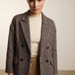 Kate Buttoned Coat - Brown