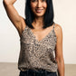 Nancy Animal Print Top - Beige