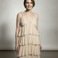 Rita Multi Layered Ruffle Dress - Taupe
