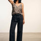 Nancy Animal Print Top - Beige