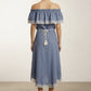 Fernanda Ruffle Denim Dress