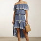Fernanda Ruffle Denim Dress