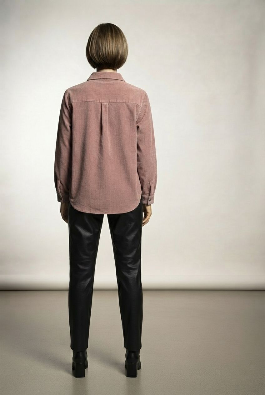 Melina Ribbed Light Jacket - Rose