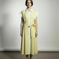 Cynthia Linen Striped Shirt Dress - Yellow