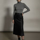 Lola Pattern Midi Skirt - Black