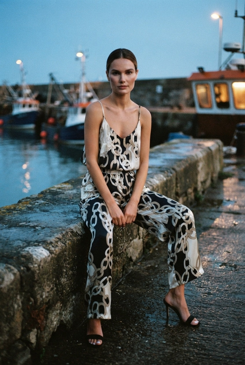 Annabel Chain Print Jumpsuit