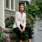 Orlagh Single Button Lace Blazer - Beige