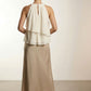 Helen Halter Neck Top - Beige