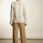Karen Lace Boho Blouse - Beige