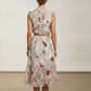 Ross Sleeveless Floral Dress - Beige