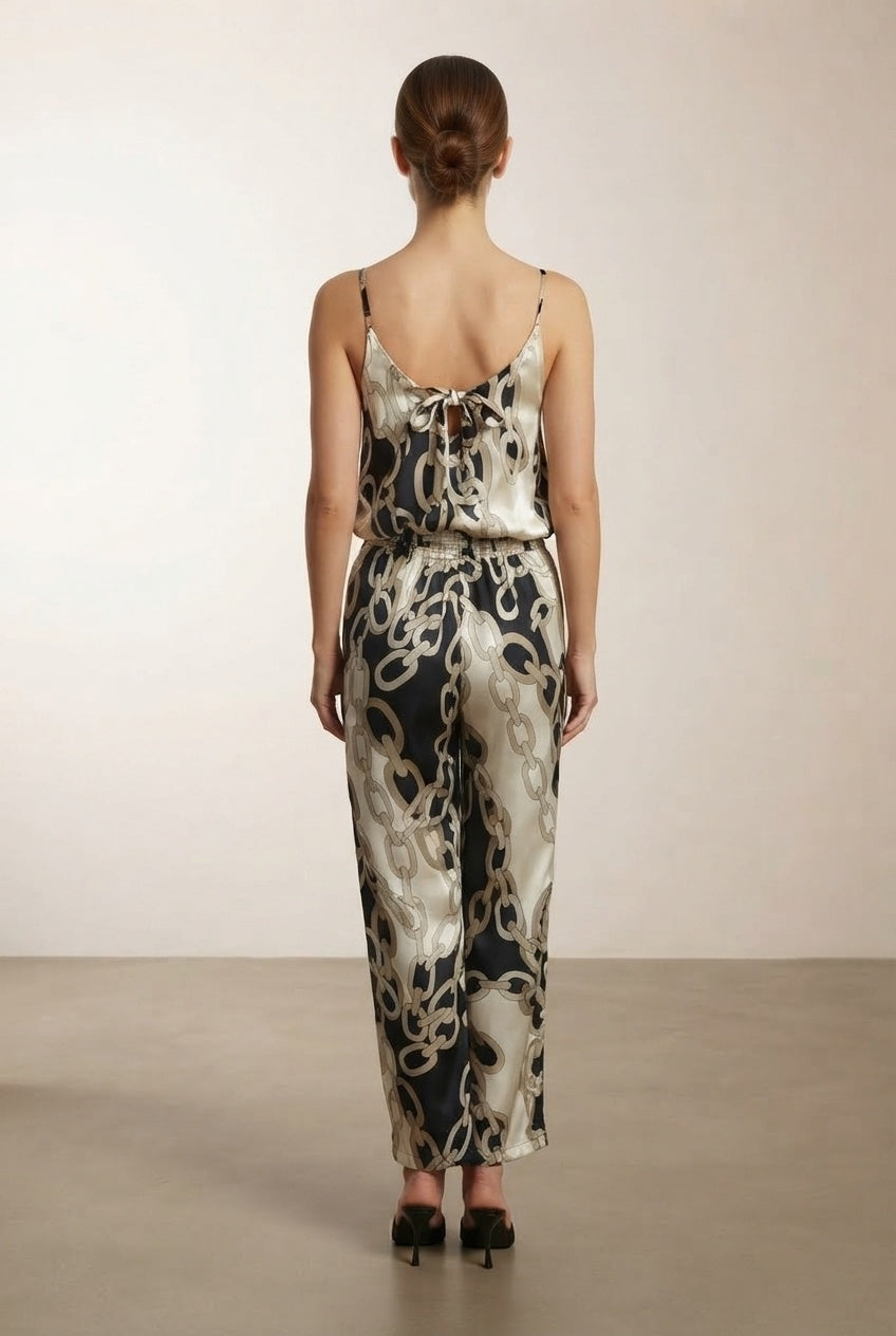 Annabel Chain Print Jumpsuit