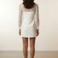Sorcha Lace Blazer Dress - White