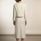 Charlotte Embroidered Short Blazer - Beige