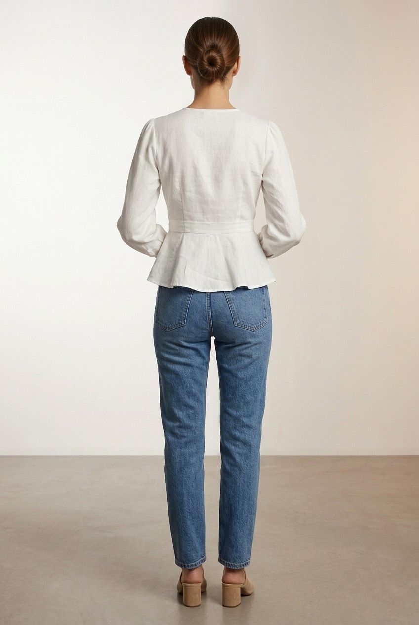 Sarah Woven Wrap Top