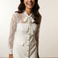 Sorcha Lace Blazer Dress - White