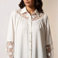 Lorraine Shirt with Lace Details - White