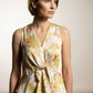 Amy Draped Neck Floral Top
