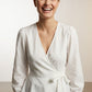 Sarah Woven Wrap Top