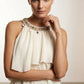 Helen Halter Neck Top - Beige