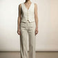 Daisy Tailored Vest - Beige