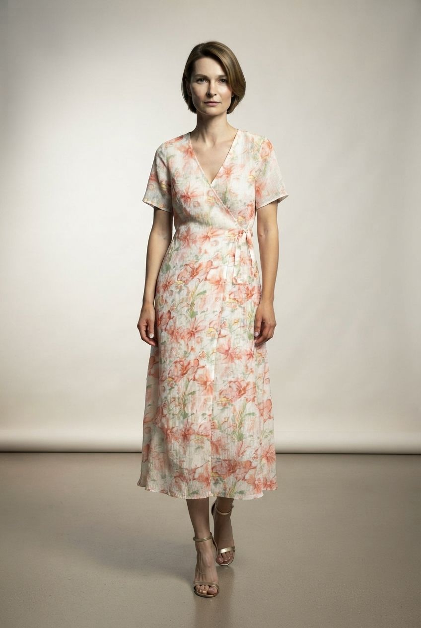 Bella Floral Wrap Dress