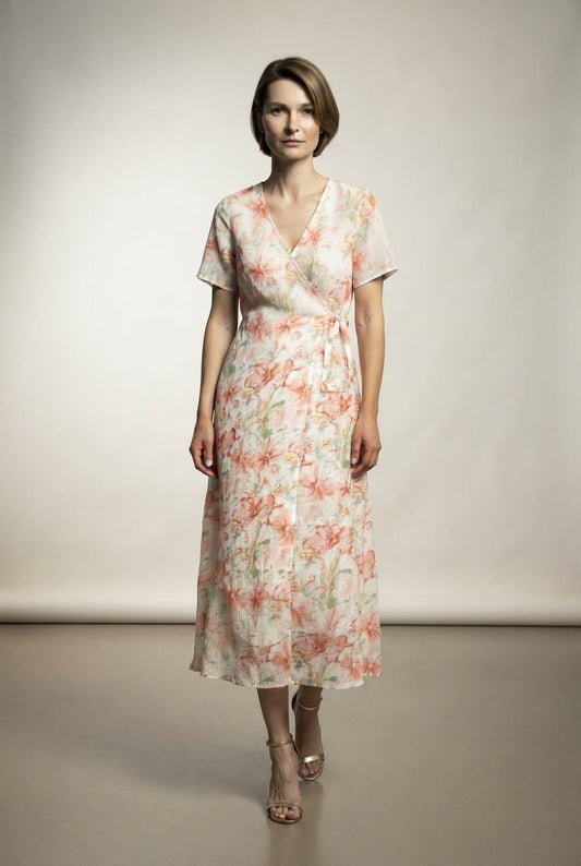Bella Floral Wrap Dress